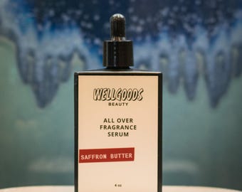 Saffron Butter – Long Lasting Fragrance Serum, Moisturizing Skin Oil, Scented Body Care, Lightweight Glow Oil, Perfume Oil