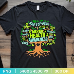 Mental Health Tree PNG | Mental Health Awareness PNG | Mental Health Matters png | Trendy Mental Health Png | Popular Mental Health PNG
