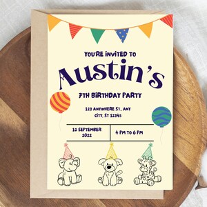 Kid’s Birthday Party Invitation and Welcome Sign