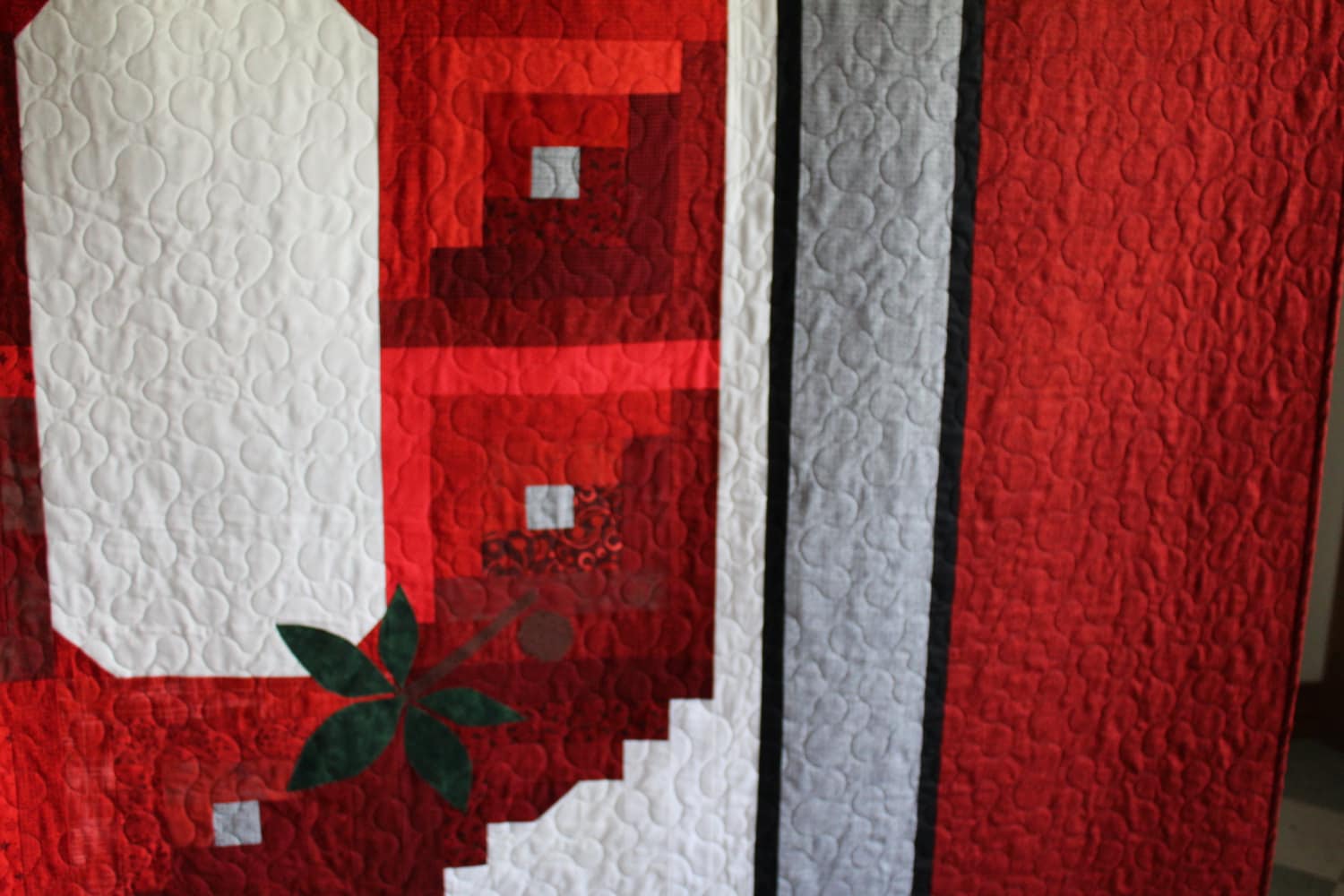 NCAA Ohio State Buckeyes, Block O Quilt, (licensed) Queen Size Custom ...