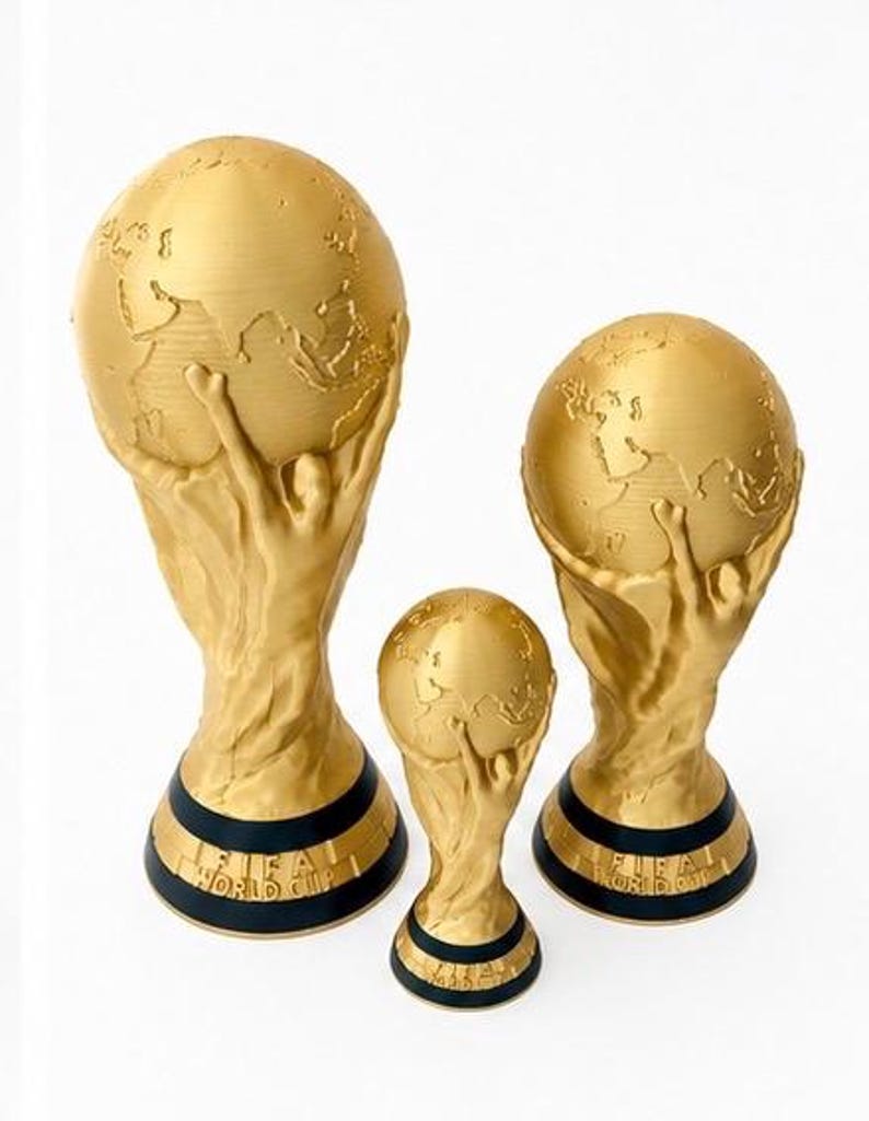 World Cup Soccer/Football Trophy - 12, 10, or 6 inches immagine 2