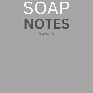 Gray SOAP Notes Template: Printable Therapy Counseling Form (Digital Download)