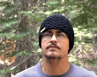 Knit Beanie Skullcap Unisex Winter Hate - Fitted Waffle Knit Hat - Wool Blend - Only 2 Colors Left! - Eggplant Purple or Mulberry Red
