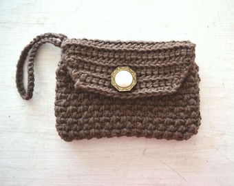 Crochet Bag Pattern - Mini Wristlet Clutch Wallet Pattern - PDF Instant Download - DIY Beginner Crochet