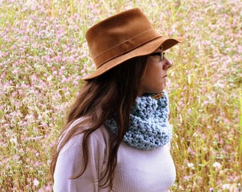 Infinity Cowl Scarf - Soft Wool Blend Scarf - Knit Crochet Scarf - Only a Few Colors Left