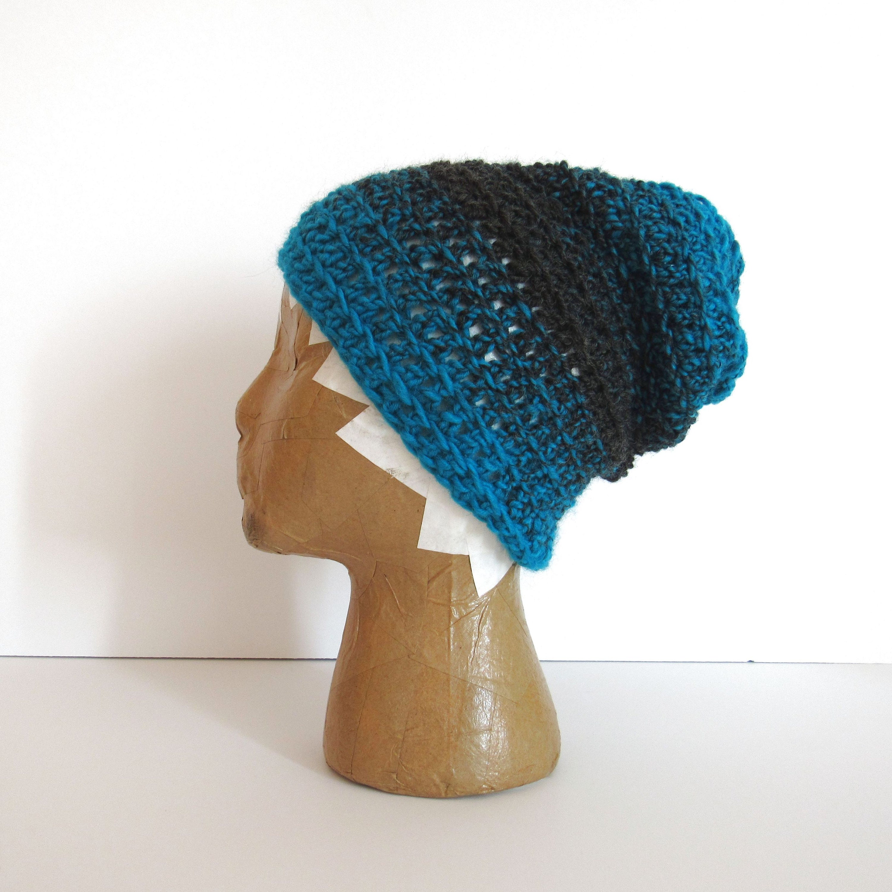 ombre beanie hat