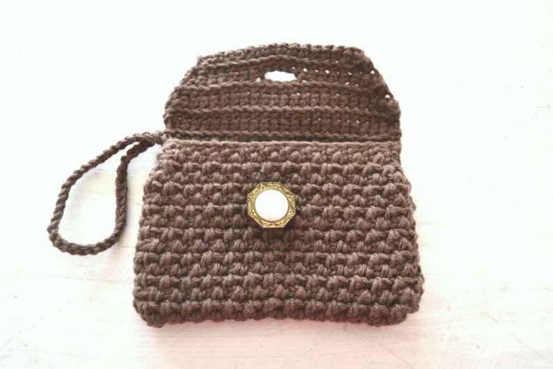 Crochet Bag Pattern Mini Wristlet Clutch Wallet Pattern PDF Instant Download DIY Beginner Crochet image 3