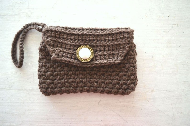 Crochet Bag Pattern Mini Wristlet Clutch Wallet Pattern PDF Instant Download DIY Beginner Crochet image 1