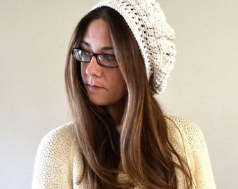 Crochet Beret Pattern - Summer Boho Crochet Beret Pattern - Crochet Women's Tam Pattern - DIY Crochet Beginner Pattern