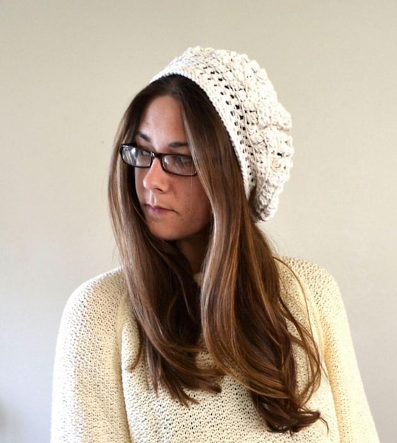 Crochet Beret Pattern - Summer Boho Crochet Beret Pattern  display picture 1