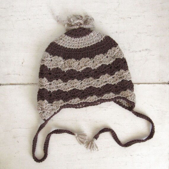 crochet hat with chin strap