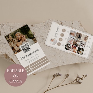 Modèle de carte de visite Instagram maquilleur à télécharger