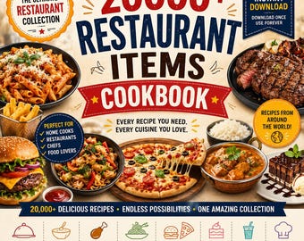 20000+ Restaurant Items CookBook | The Ultimate Collection of Restaurant Recipes