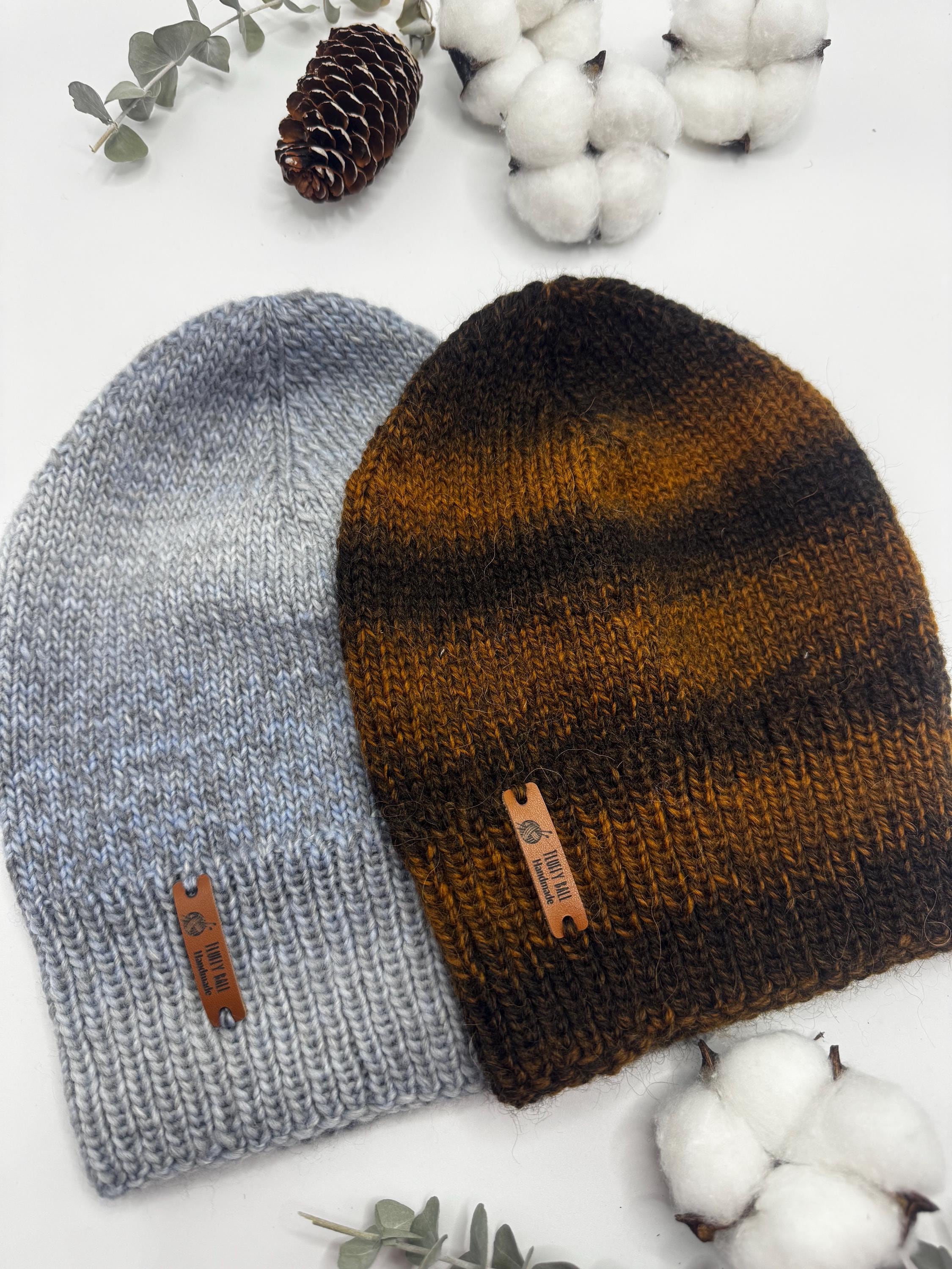 Handmade Merino Natural Wool Beanie Hat Without Cuff - Etsy