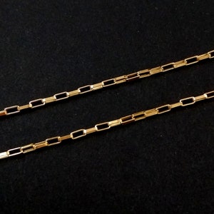 14k Gold Filled Elongated box 2x1mm chain, Made in Italy, high quality –  oppy's