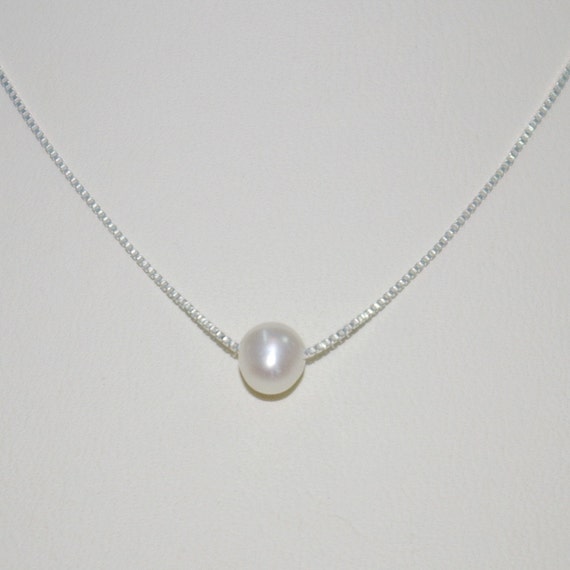 5mm Freshwater White Potato PEARL With Sterling Silver 925 BOX
