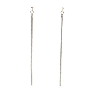 LÅNGA INGLINGAR I STERLING SILVER 925 MED DIMANTSLIPADE KEDJOR. ÄKTIGT SOLID SILVER. HANDCEDJOR. FRI FRAKT ÖVER ALLT VERKLIGT. bild 9