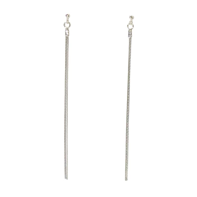 LÅNGA INGLINGAR I STERLING SILVER 925 MED DIMANTSLIPADE KEDJOR. ÄKTIGT SOLID SILVER. HANDCEDJOR. FRI FRAKT ÖVER ALLT VERKLIGT. bild 9