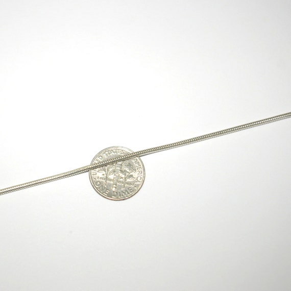 WHOLESALE LOTS Fine 0.6mm Sterling SILVER 925 Stringing CHAIN Bulk by the foot