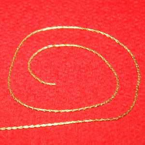 WHOLESALE LOTS By the foot BULK Continuous 0.8mm thick 14kt Gold Filled Beading Stringing Cardano Chain. Alternative to Gold - Free Shipping