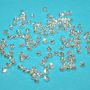 2.5mm Sterling Silver 925 LASER CUT Diamond Cut Textured Round Ball Sparkle Spacer BEADS Wholesale Lots Real Silver. Spedizione gratuita in tutto il mondo