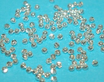 2.5mm Sterling Silver 925 LASER CUT Diamond Cut Textured Round Ball Sparkle Spacer BEADS Wholesale Lots Real Silver. Free Shipping Worldwide