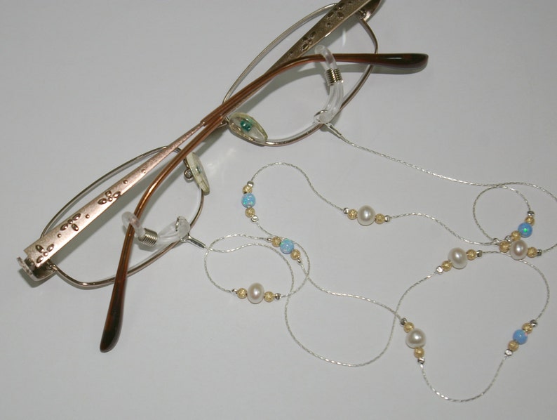 3 pcs EYEGLASS HOLDER Necklace Sterling Silver 925 Chain Gold Etsy