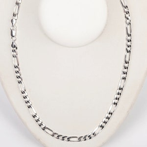 Italian Real Genuine 925 Sterling Silver Heavy and Thick 7mm FIGARO CHAIN NECKLACE 20", 22", 24". Men Women Unisex. Free Shipping Worldwide