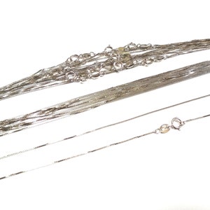 Wholesale Lot – BalliSilver Gold Plated 925 Sterling Silver Box Chain Necklaces – 16.5" & 18" – Spring Ring Clasps