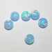 HALF DRILLED HOLES 5mm Light Blue Opal Round Bead Lots - Jewelry Making - BalliSilver - Free Shipping Worldwide. 