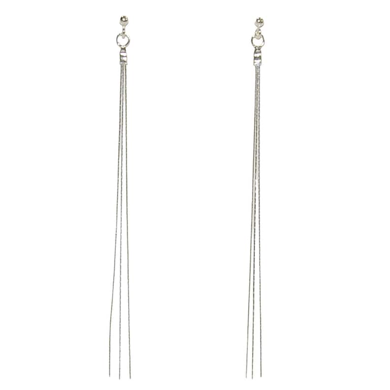 LÅNGA INGLINGAR I STERLING SILVER 925 MED DIMANTSLIPADE KEDJOR. ÄKTIGT SOLID SILVER. HANDCEDJOR. FRI FRAKT ÖVER ALLT VERKLIGT. bild 8