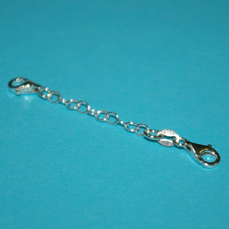 6 Pieces Sterling Silver 925 2 Inch Safety CHAIN EXTENDERS Etsy