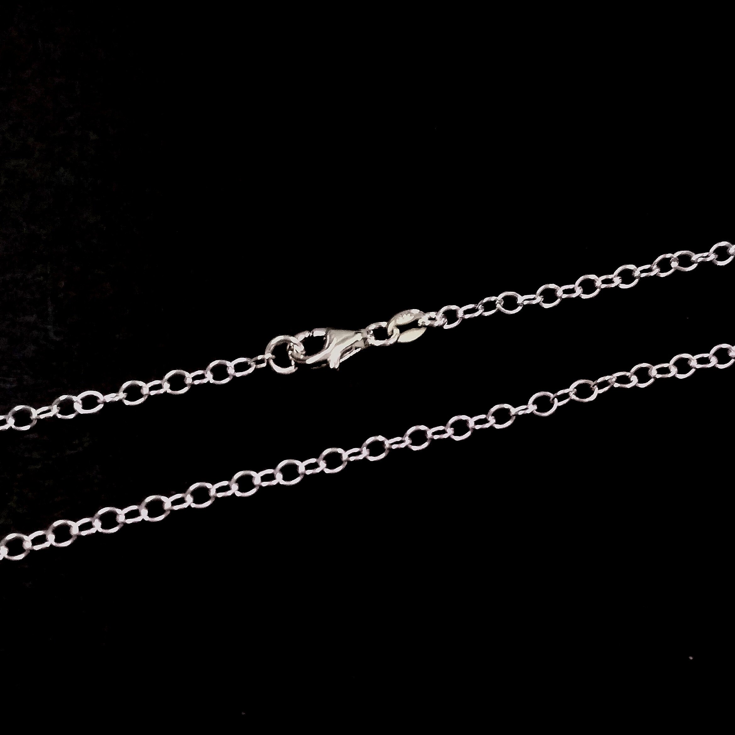 Real Solid 925 Sterling Silver 3x4mm Cable CHAIN Necklace / Long