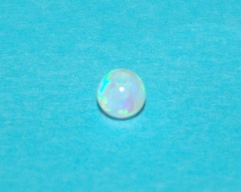 4mm White OPAL Round Bead, Fully Drilled Hole - Jewelry Making - BalliSilver - Free Shipping Worldwide.