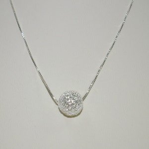 Sterling Silber 925 10mm Maschenweite NET BEAD mit Box Kette Halskette - echtes Silber - Gratis Versand weltweit