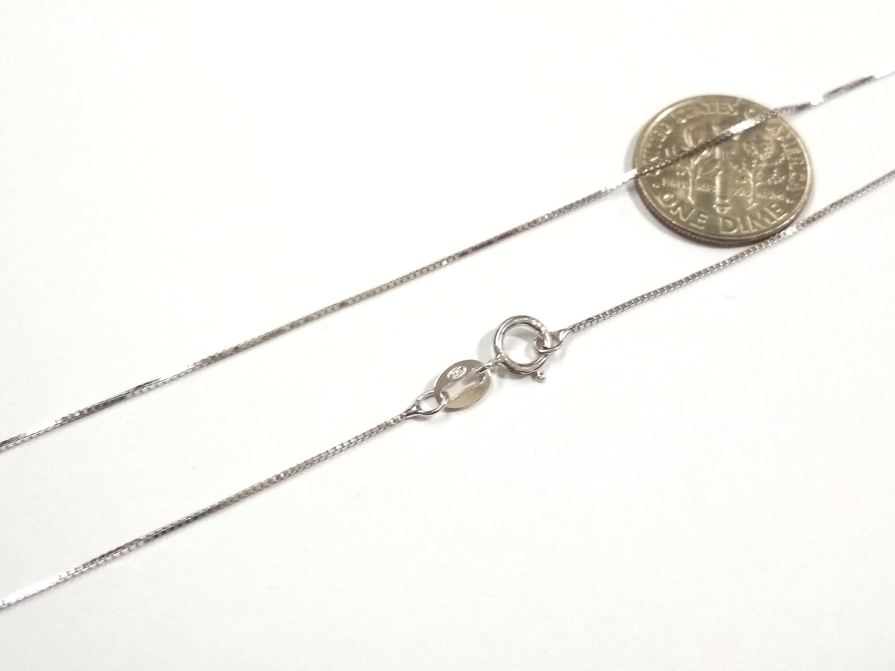 Italienische Rock Kette, 925 Silber Rhodiniert, Ca. 45 Cm, Ca. 3,08g