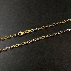 3 Stück WHOLESALE Lots 14kt GOLD FILLED 3x4.5mm flache Kabelkette Armbänder, Fußkettchen, Halsketten, Bauchketten, Lariat Halsketten. Freies Schiff
