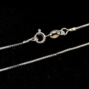 1 mm tjock ASK 015 Sterling Silver 925 Kedjehalsband, Navelkedja, Långt Halsband 14" 15" 16" 16,5" 18" 20" 22" 24" 27,5" 30" 33" 36" 40"