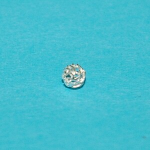 UNIKAT STRÖMCHEN 4mm runde MESH Netzperlen 925 Sterling Silber - Echtes Sterling Silber - Schmuckherstellung - Kostenloser Versand weltweit