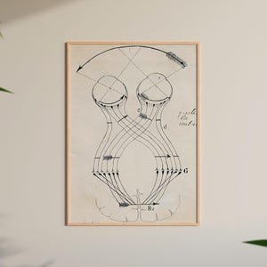 Santiago Ramón y Cajal Neuron Art Print: Museum Reproduction (Digital Download)