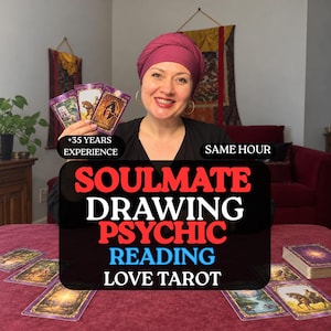 Soulmate Psychic Reading, Premium Includes Soulmate Drawing, Personalized Future Love PDF