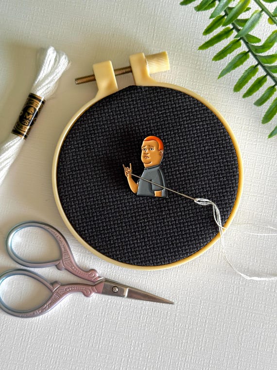 Bobby Hill Needle Minder | Needle Keep | Needle Nanny | Cross Stitch Needle Work | Needle Point