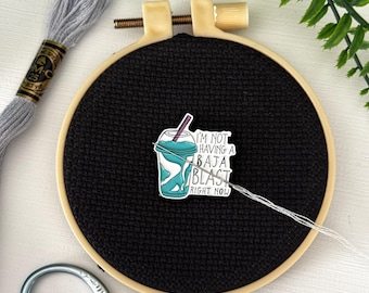 Not Having A Baja Blast Needle Minder | Needle Keep | Needle Nanny | Cross Stitch Needle Work | Needle Point
