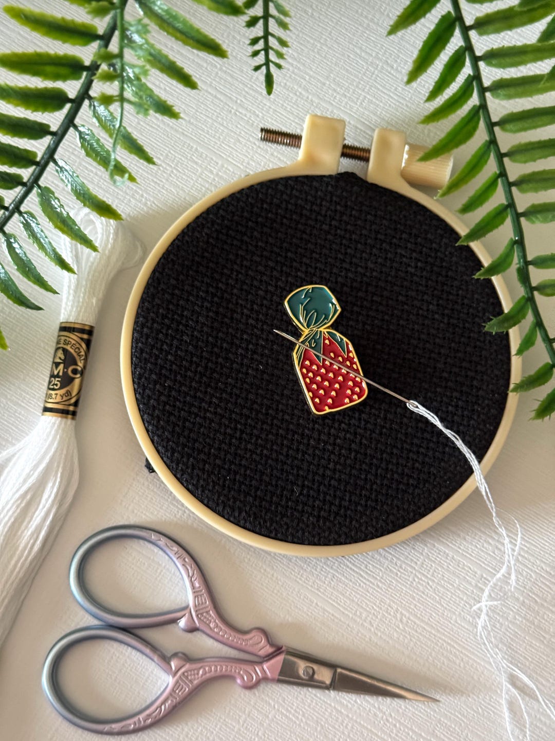 Needle Work Grandma Candy Strawberry Needle Minder | Needlepoint | Needle Nanny ...