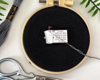 Aqua Teen Hunger Force Needle Minder | Needle Keep | Needle Nanny | Cross Stitch Needle Work | Needle Point