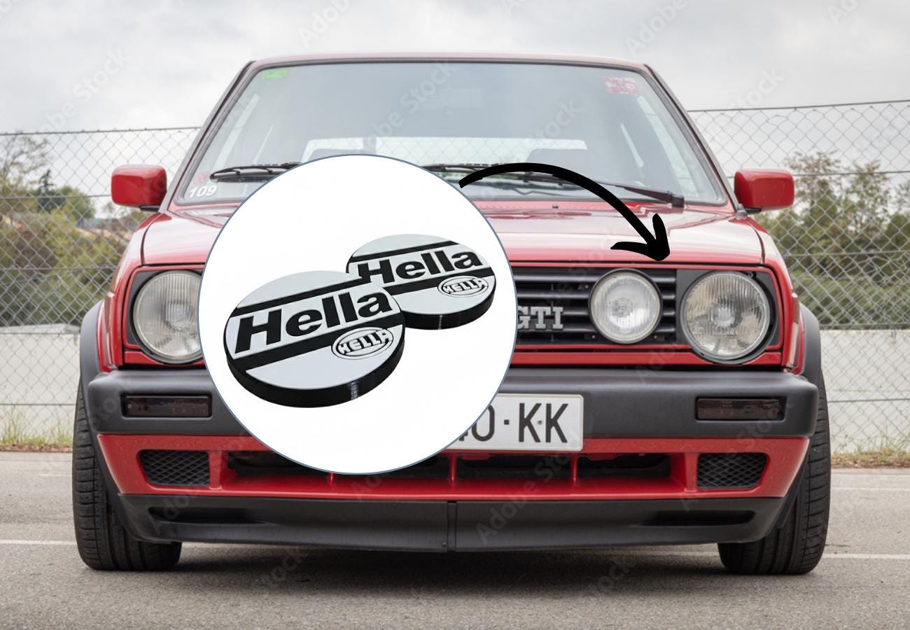 Hella Light Covers Mk2 Vw - Etsy Israel