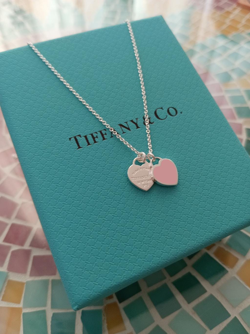 Tiffanys and co necklace pink - Etsy 日本