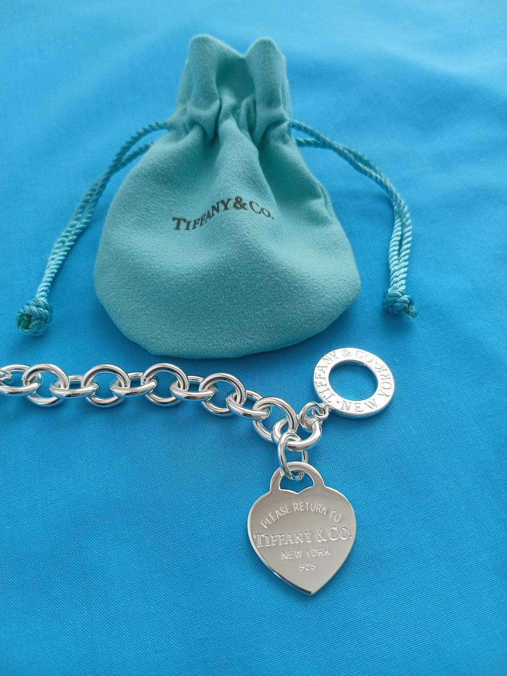 Tiffany Co Vintage Heart Tag Toggle Bracelet