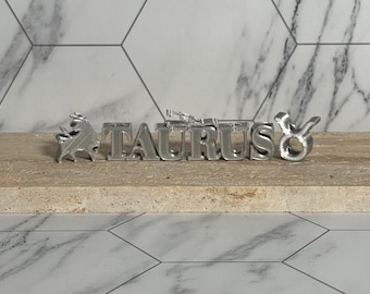 Taurus Loc Beads | Zodiac Hair Jewelry | Bull, Constellation, Letters
