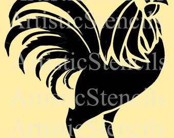/"ROOSTER/" Chicken Bird Farm Animal 8.5/" x 11/" Stencil Plastic Sheet NEW S245